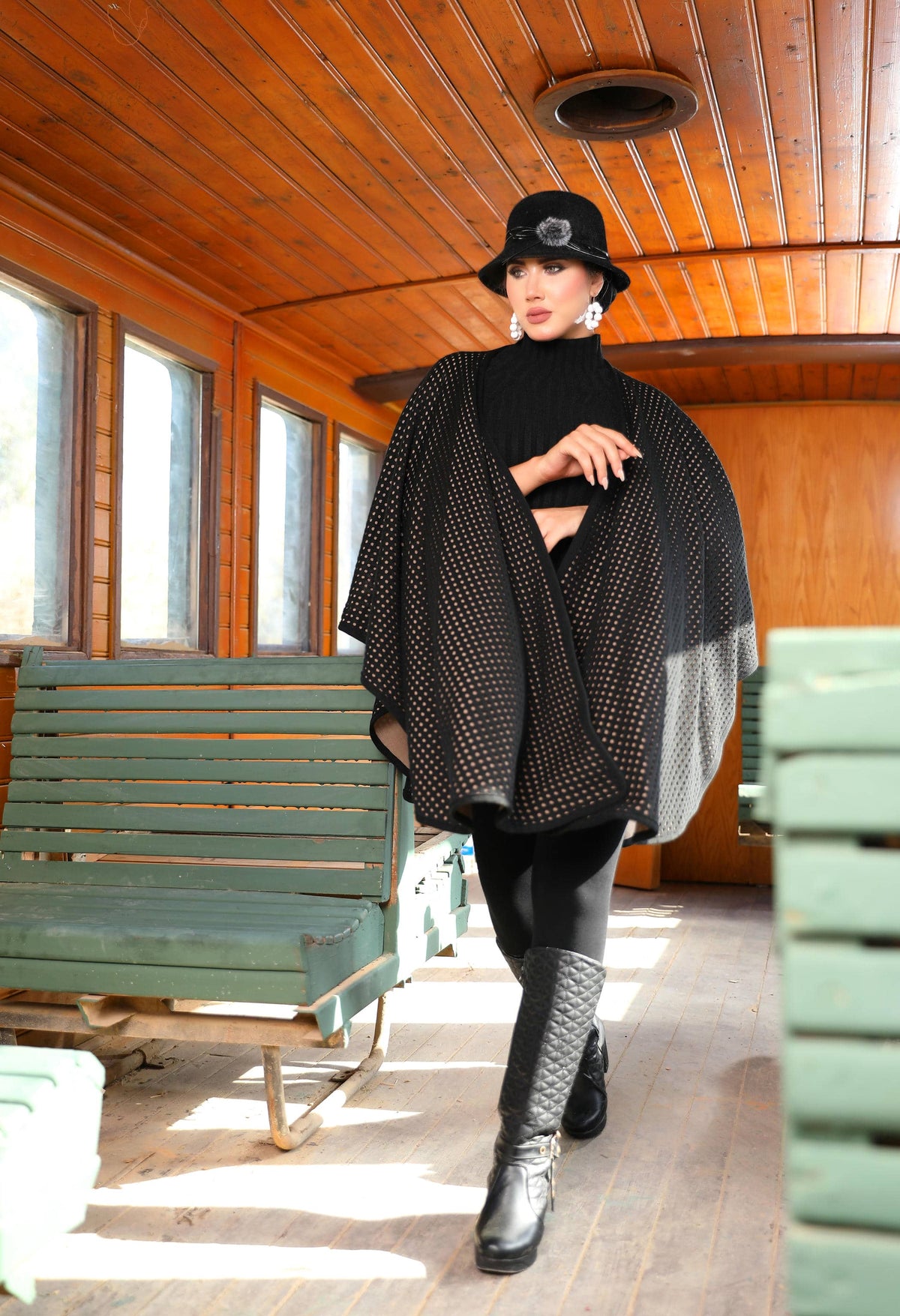Double-Face Woolen Cap – 50027